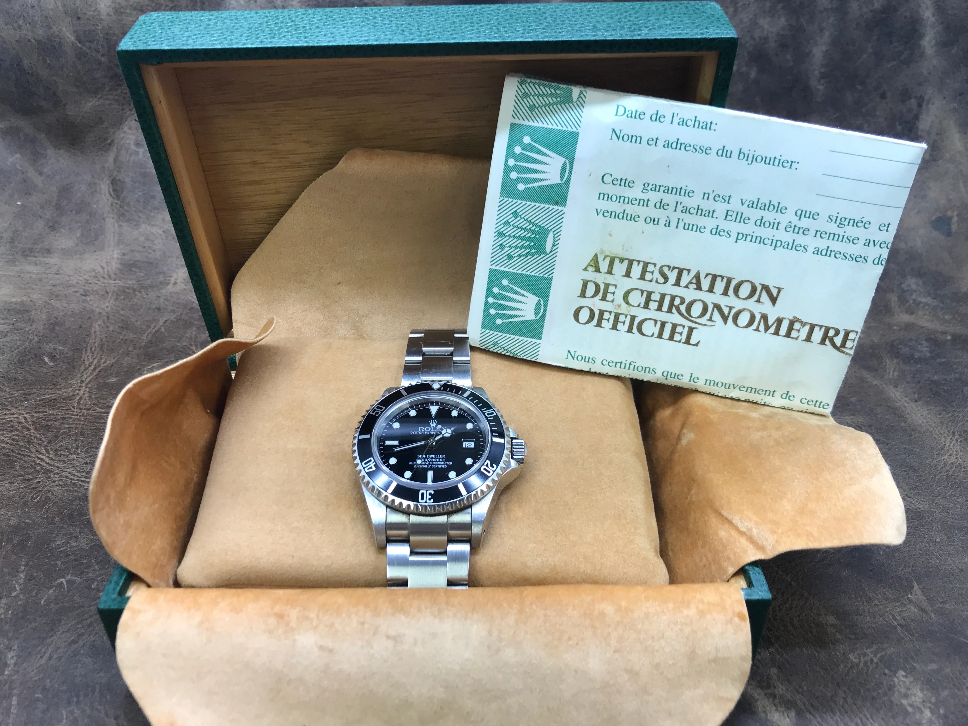 Rolex Sea Dweller 16600 Black Dial Automatic  Men's Watch