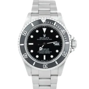 Rolex Sea-Dweller 40mm Stainless Tritium Black Automatic Oyster Date Watch 16600