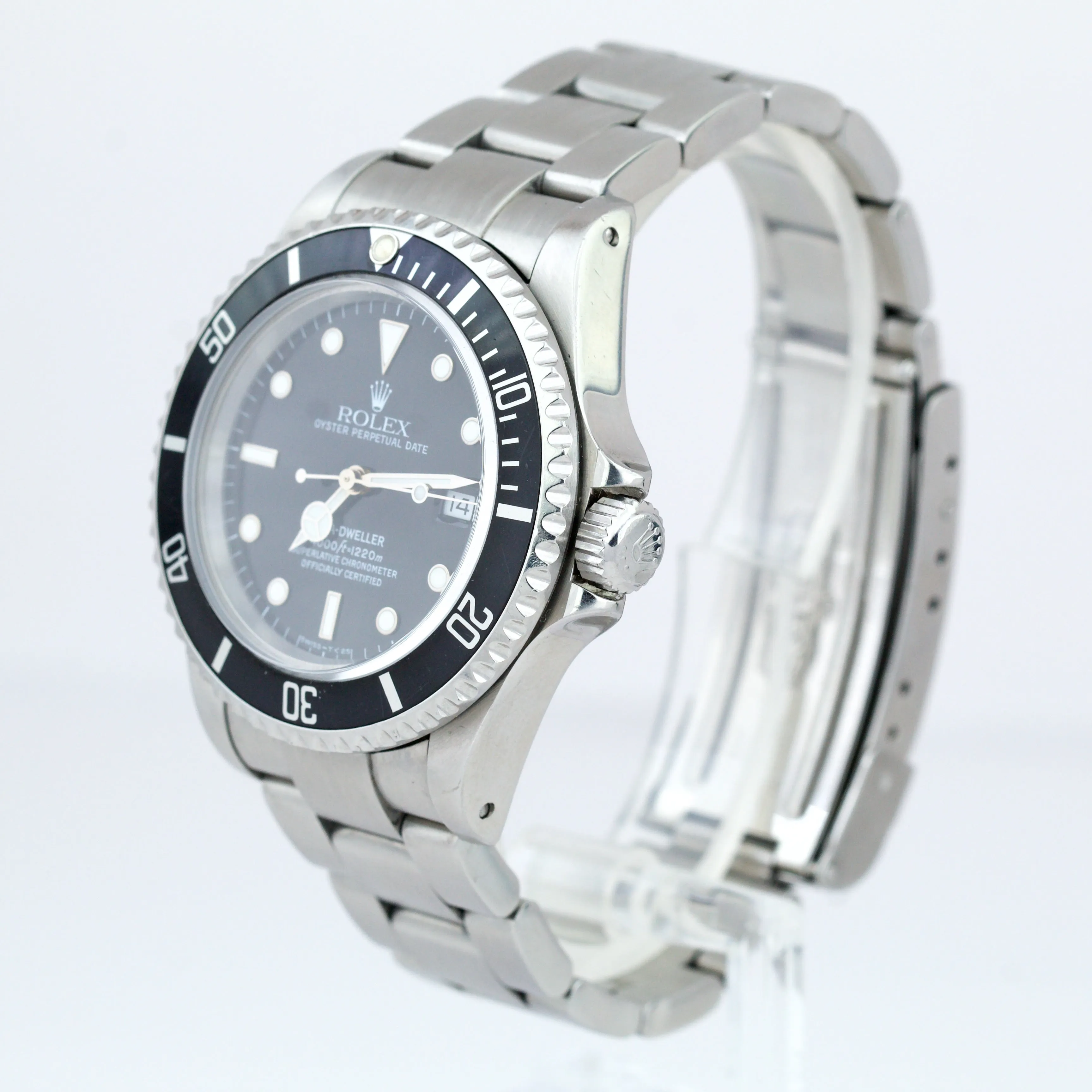 Rolex Sea-Dweller 40mm Stainless Tritium Black Automatic Oyster Date Watch 16600