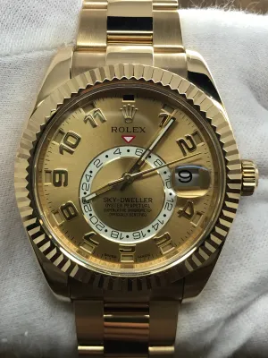 Rolex Sky Dweller 326938 Champagne Dial automatic Men's Watch