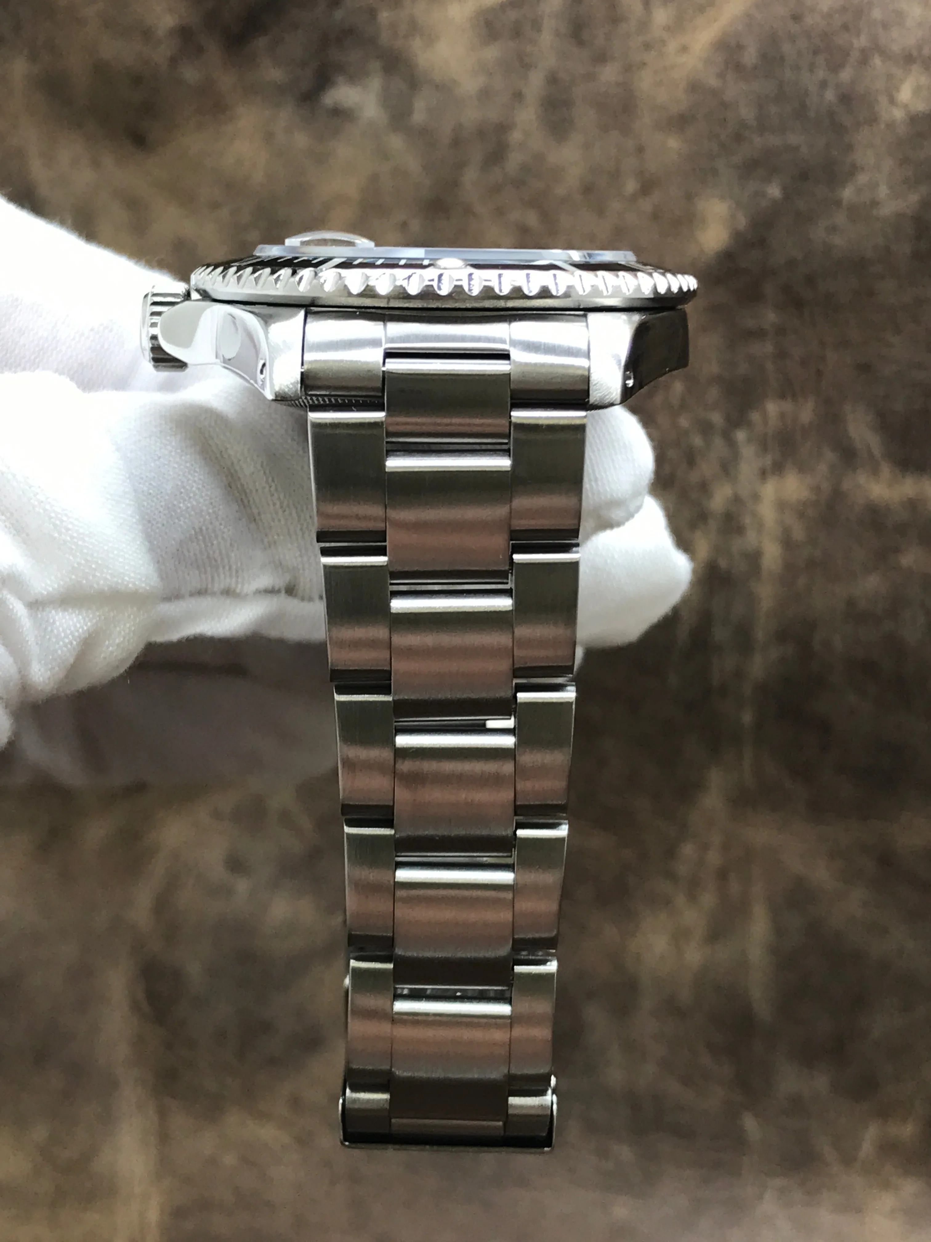 Rolex Submariner Date 16610 Custom Black Dial Automatic Men's Watch