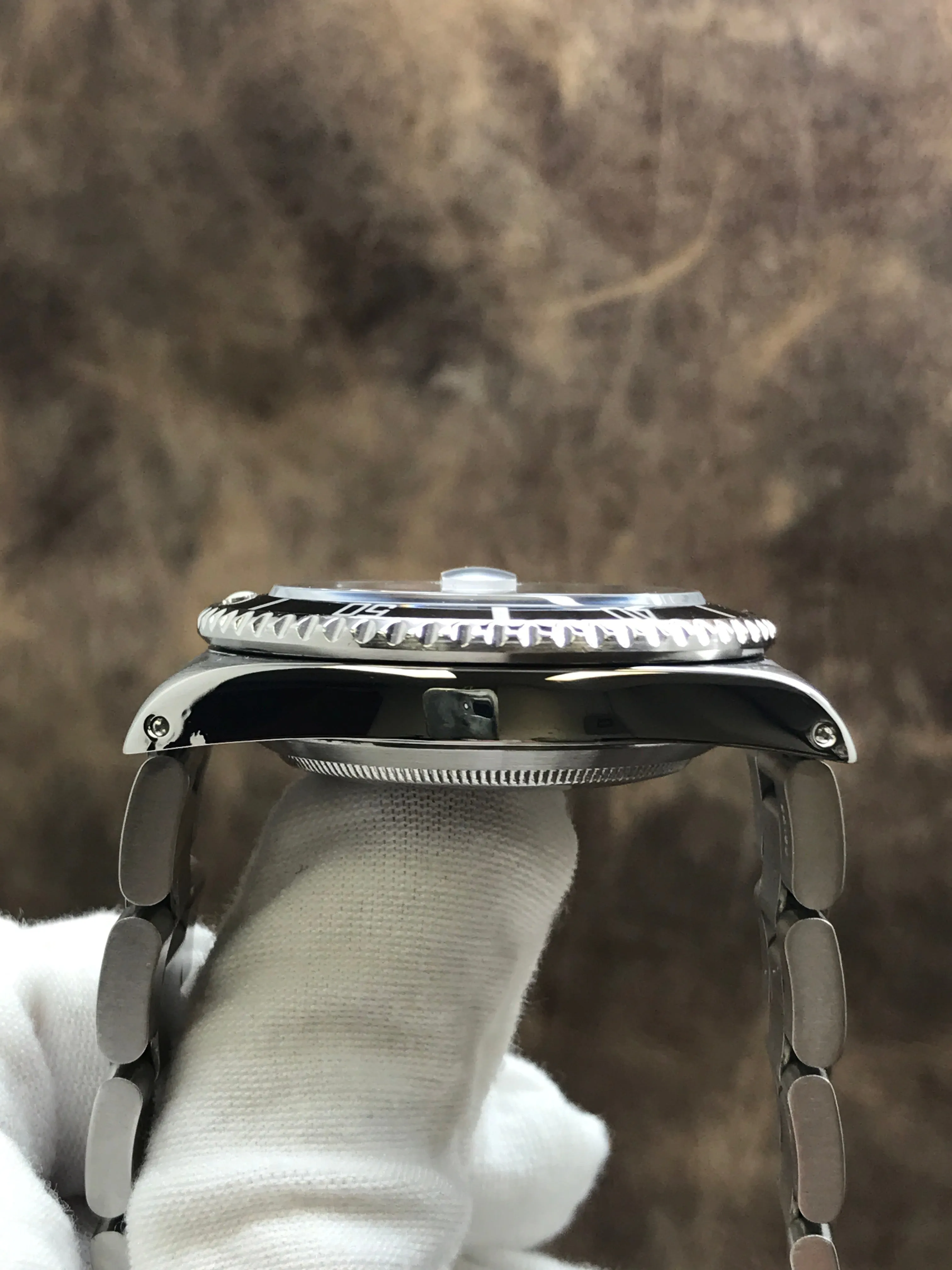 Rolex Submariner Date 16610 Custom Black Dial Automatic Men's Watch