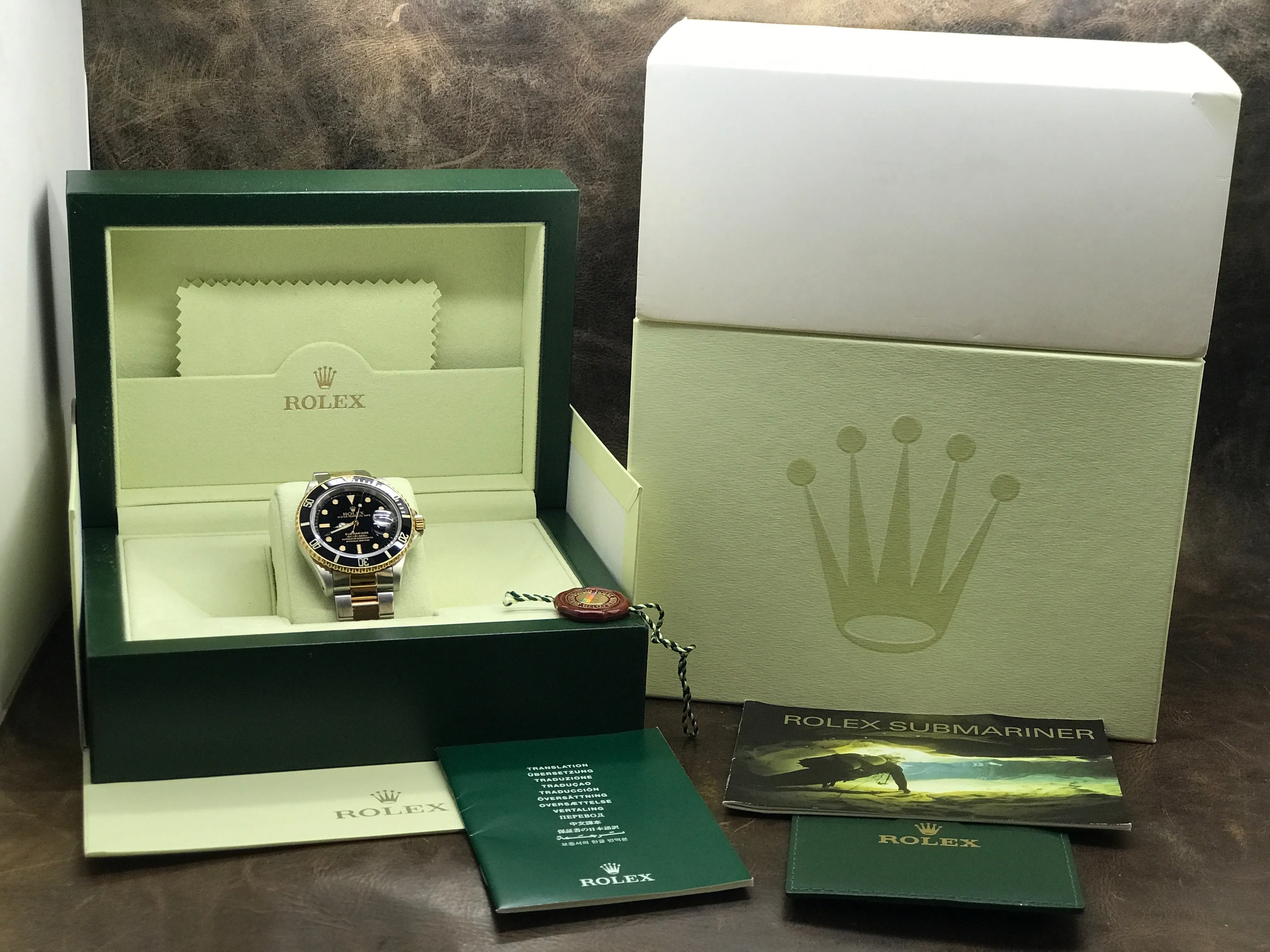 Rolex Submariner Date 16613 Black Dial Automatic Men's Watch