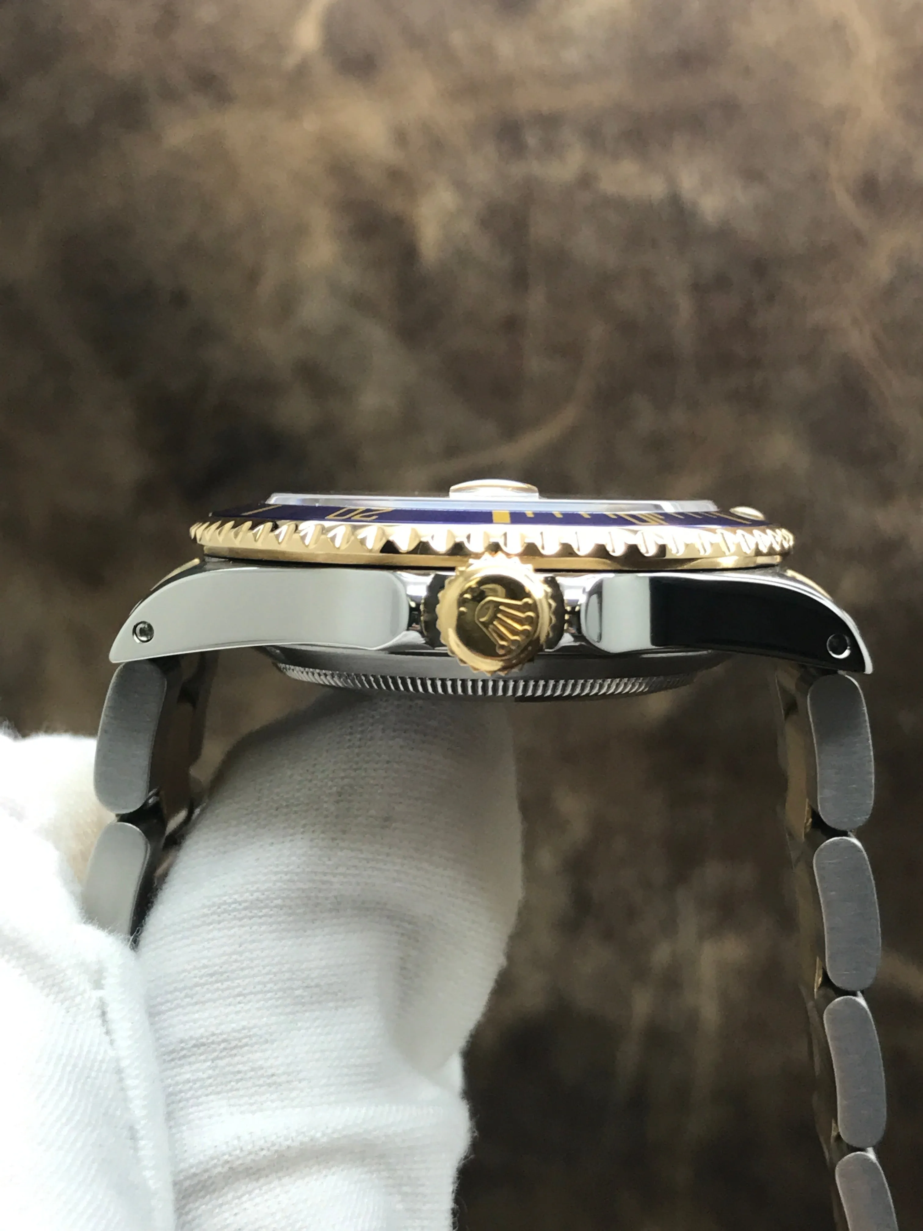 Rolex Submariner Date 16613 Serti Custom Diamond Dial Automatic Men's Watch