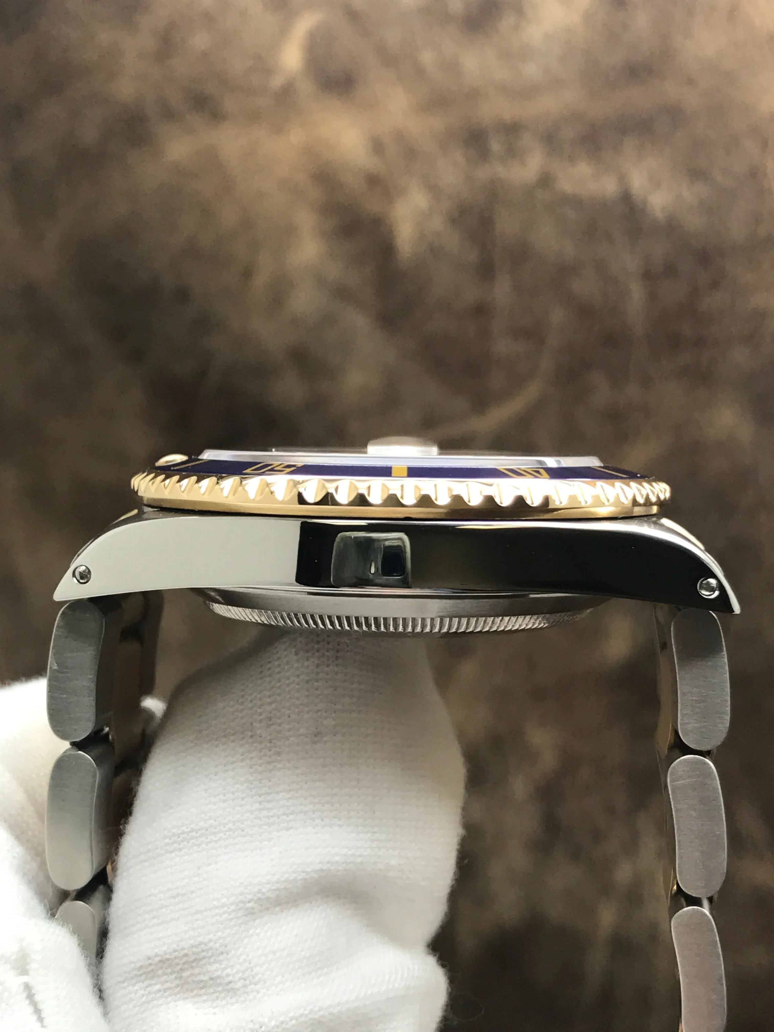 Rolex Submariner Date 16613 Serti Custom Diamond Dial Automatic Men's Watch