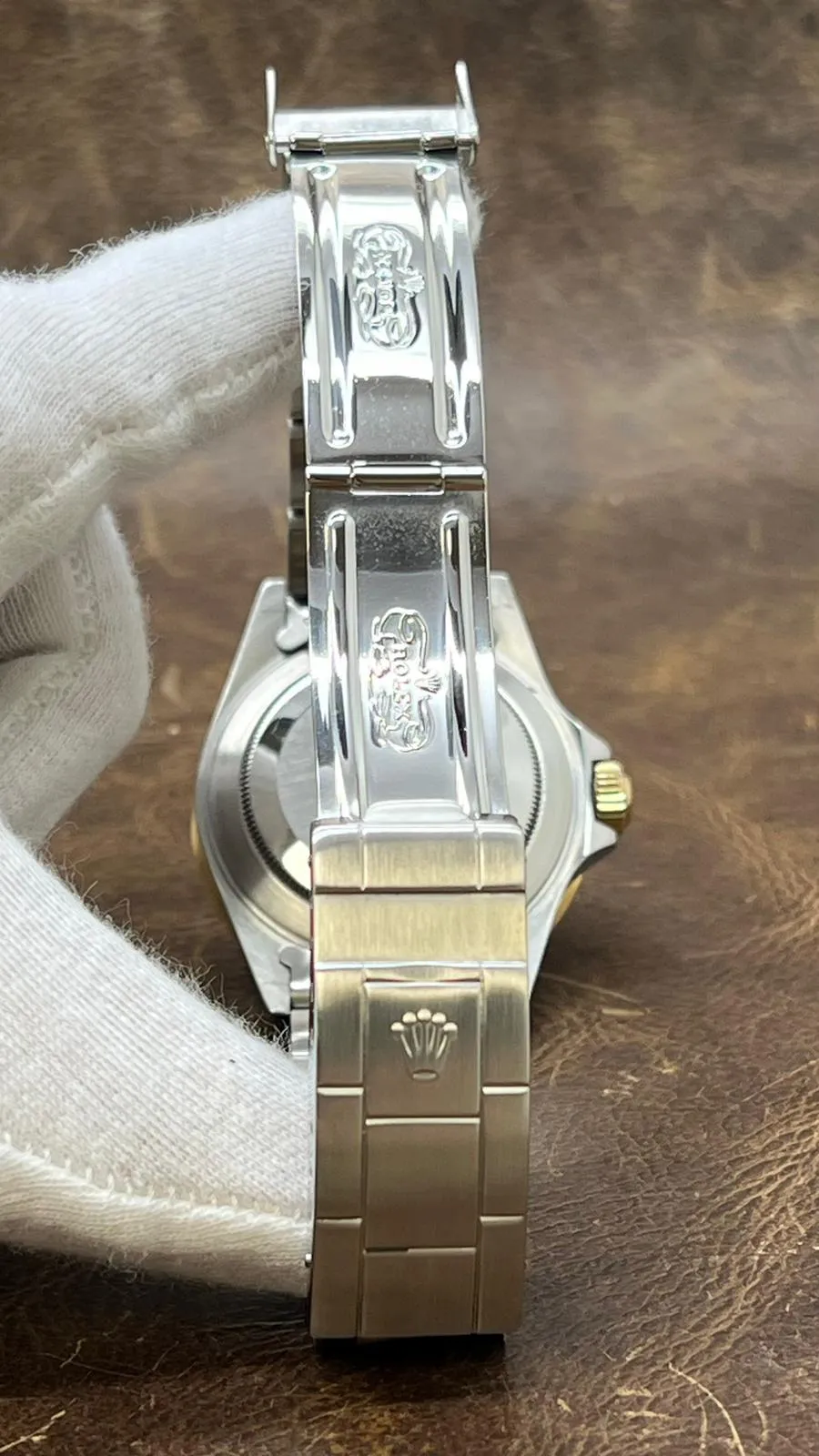 Rolex Submariner Date 2Tone with B&P 16803 Tropical Blue Dial Automatic Men's Watch