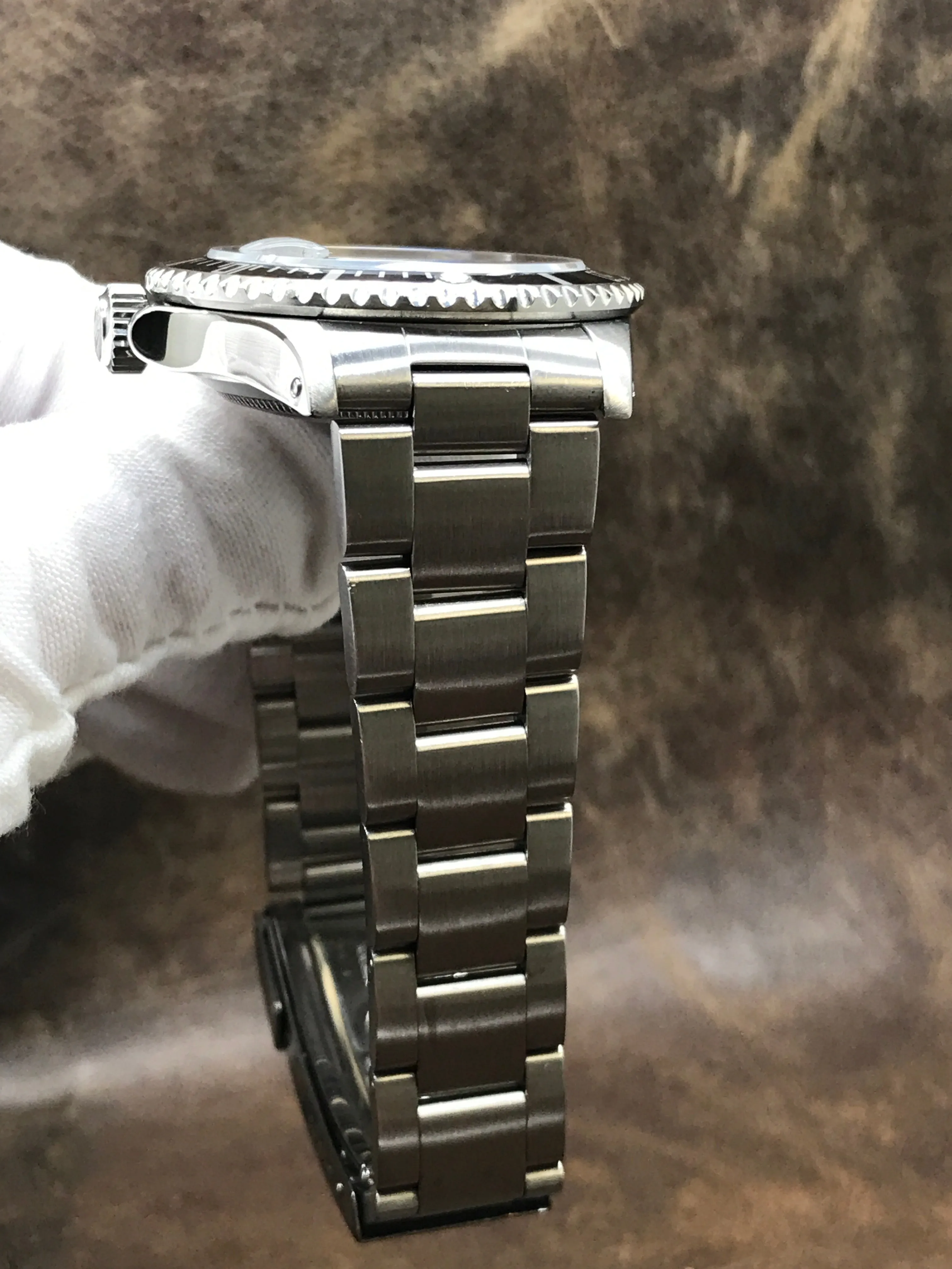 Rolex Submariner Date Transitional Triple Zero 168000 Black Dial Automatic Men's Watch