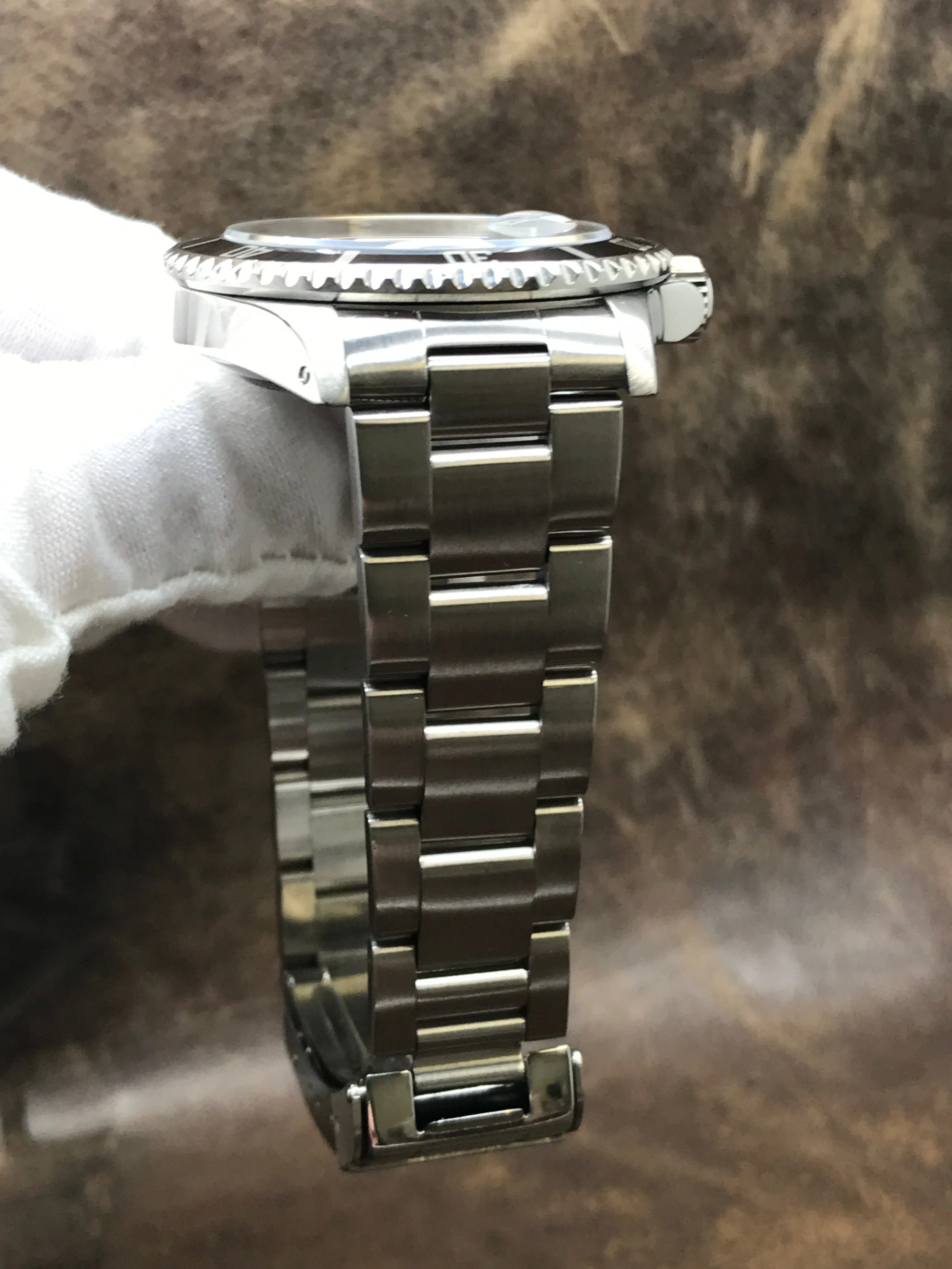 Rolex Submariner Date Transitional Triple Zero 168000 Black Dial Automatic Men's Watch