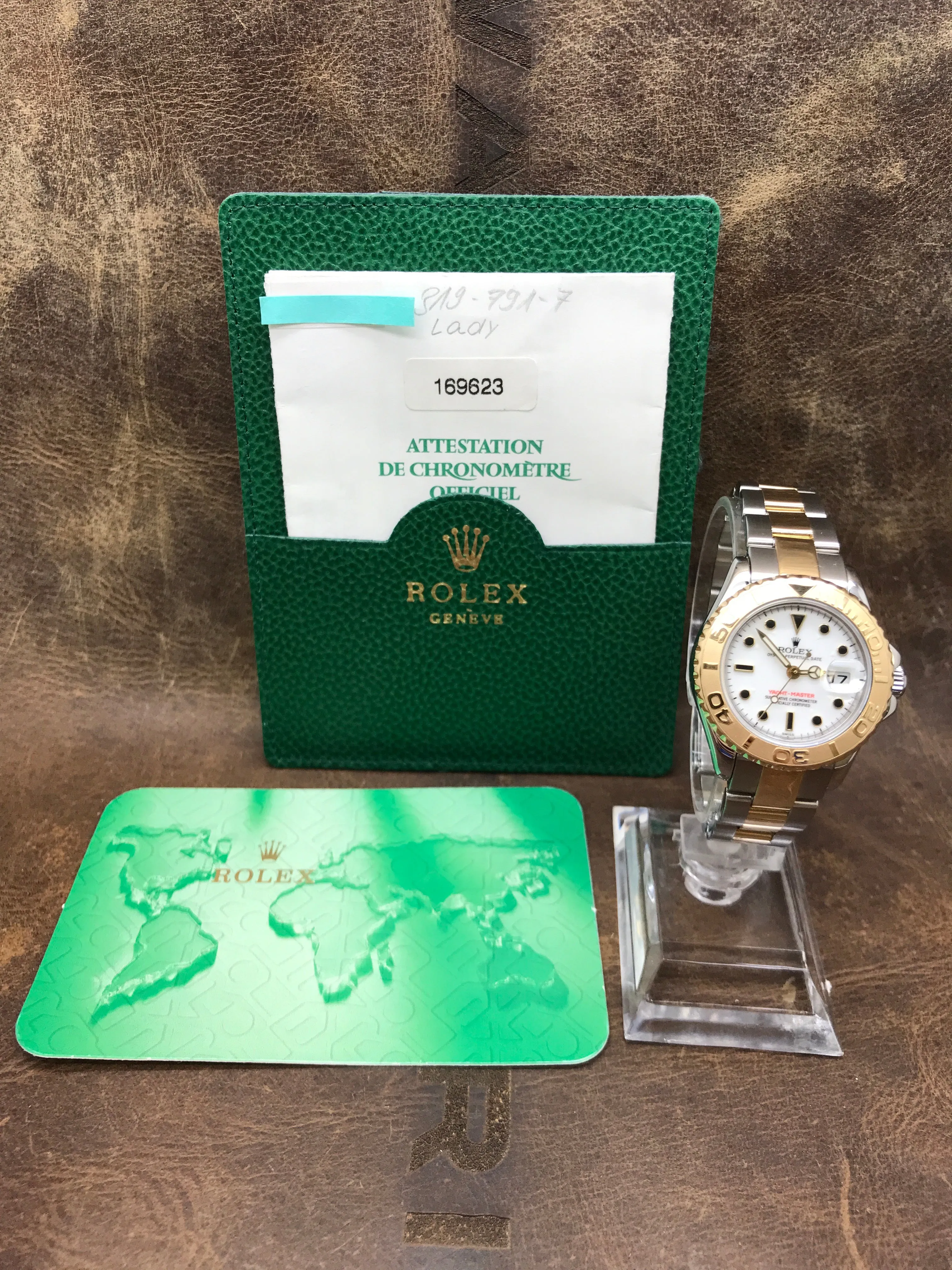 Rolex Yacht Master 29mm 169623 White Dial Automatic  Women's Watch