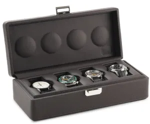 Scatola del Tempo Watch Case Valigetta 4 Chocolate