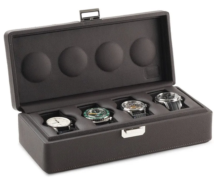 Scatola del Tempo Watch Case Valigetta 4 Chocolate