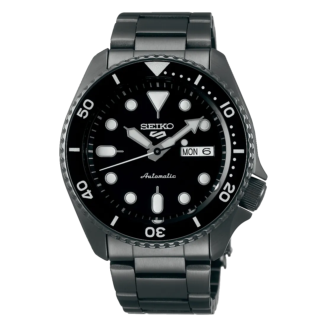 Seiko 5 Sports Gunmetal Grey Stainless Steel Automatic Men's Watch SRPD65K1