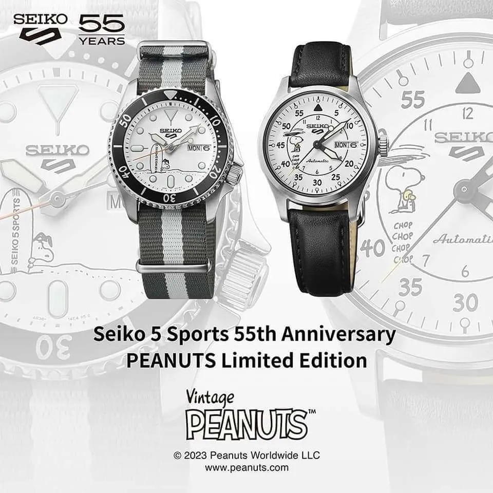 Seiko 5 Sports Snoopy Surf Board Sports Nato Strap Men Watch (8500 LIMITED) SRPK25K1