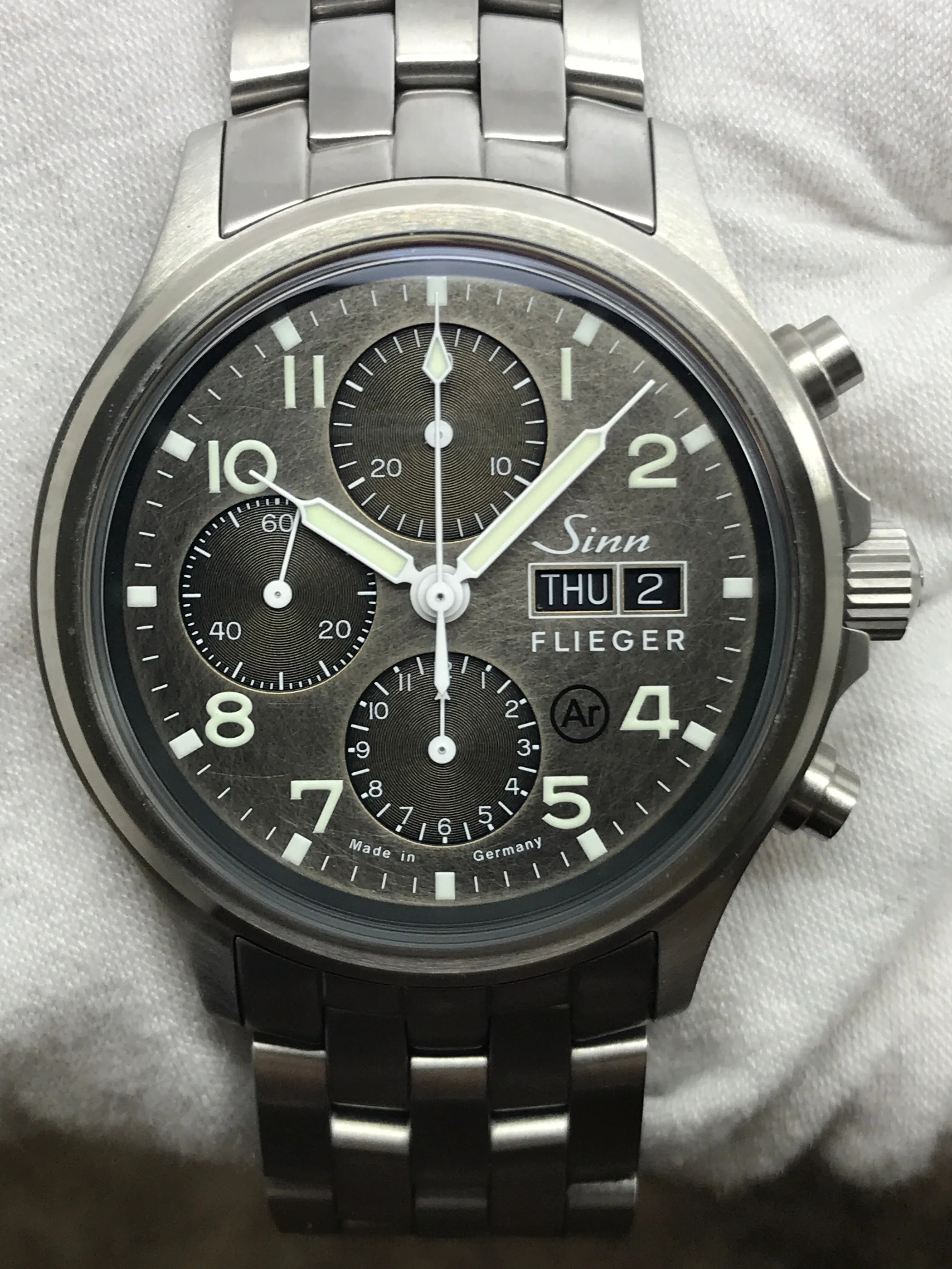 Sinn Flieger 358 SA Gray Dial Automatic Men's Watch