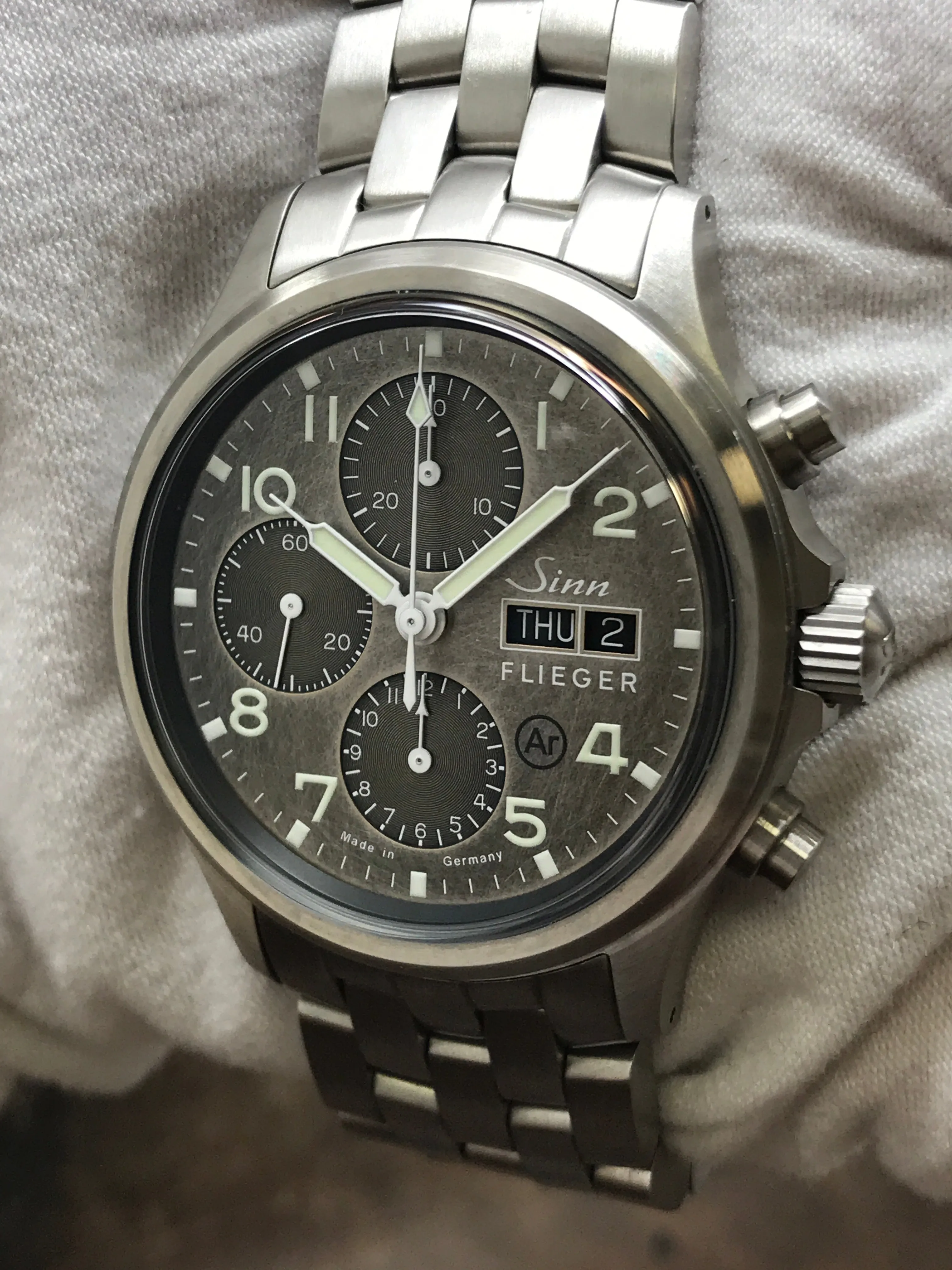 Sinn Flieger 358 SA Gray Dial Automatic Men's Watch