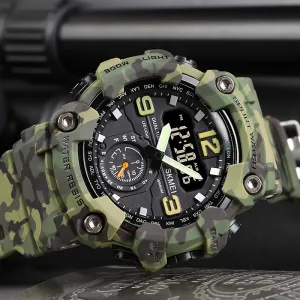 Skmei Large Dial Watch Digital Fashion Multifunctional Electronic Watch For Men Ideal Choice For Gifts FS