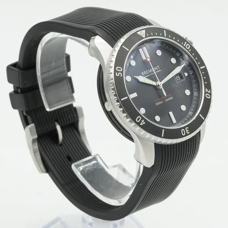 SOLD - 3/4/25 - Bremont S500 Supermarine S500-BK-2018 Dive Watch 43mm B&P 2021