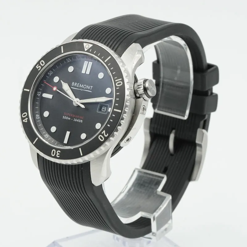 SOLD - 3/4/25 - Bremont S500 Supermarine S500-BK-2018 Dive Watch 43mm B&P 2021