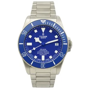 SOLD - 6/18/24 - Tudor Pelagos Blue M25600TB-0001 B&P '23 with Titanium Case 42mm