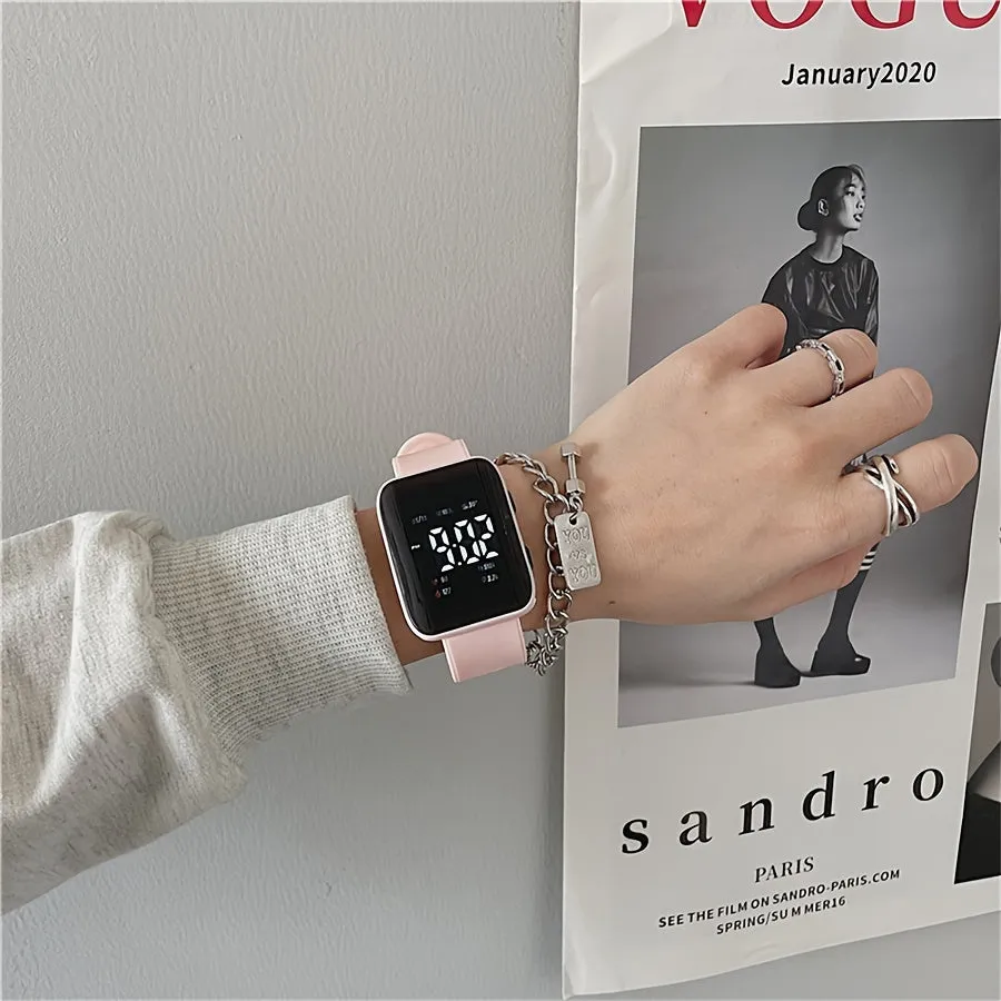 Sports Watch with Silicone Band - Date & Time Display for Students and Teens FS