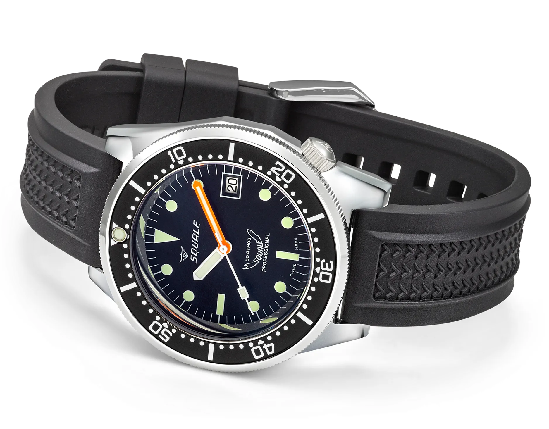Squale 1521 Classic Rubber Watch