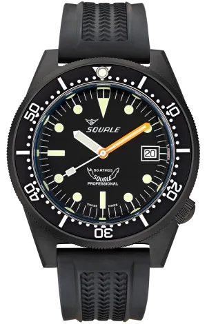 Squale 1521 PVD Rubber Watch
