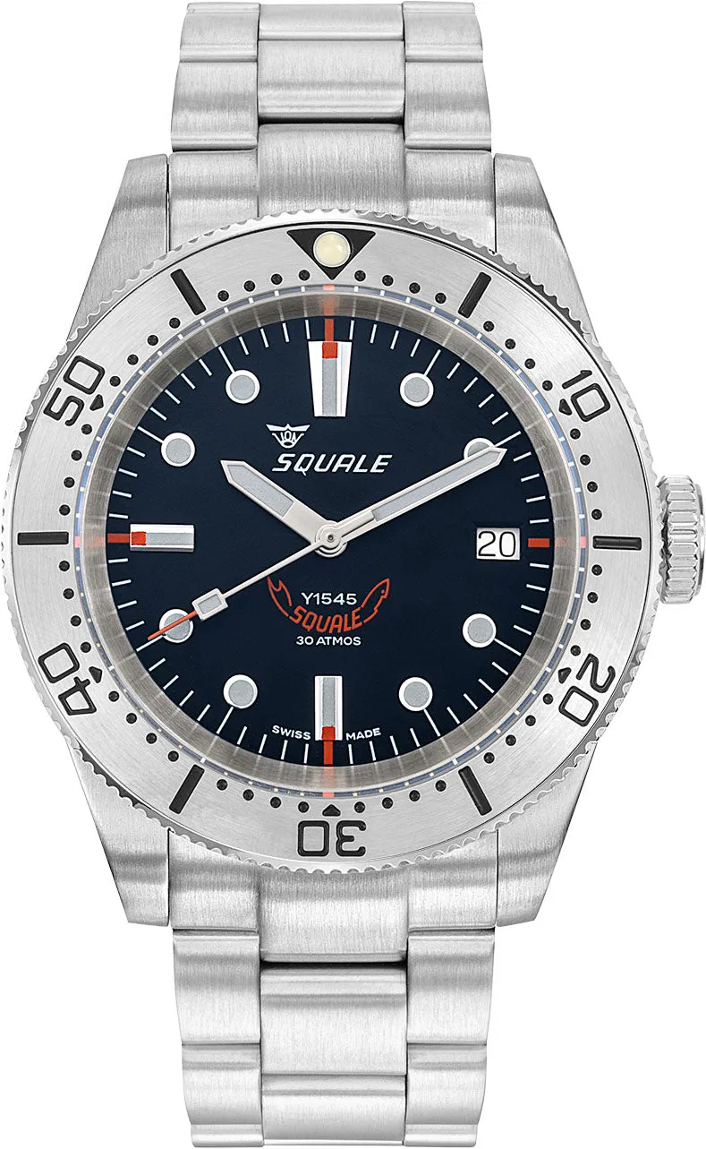 Squale 1545 Steel Black Bracelet Watch
