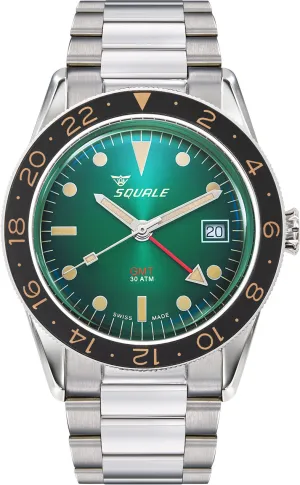 Squale SUB-39 GMT Vintage Green Bracelet Watch