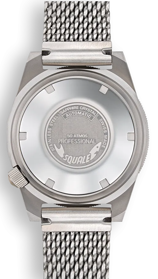 Squale Watch 1521 Blue Blasted Mesh