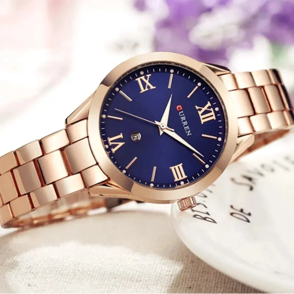 Steel Women's Bracelet Watches Female Clock