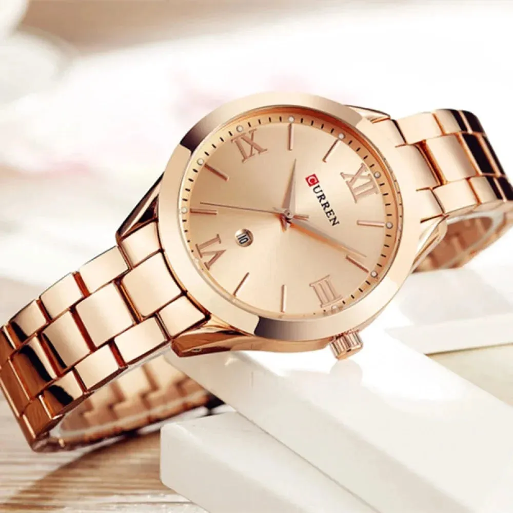 Steel Women's Bracelet Watches Female Clock