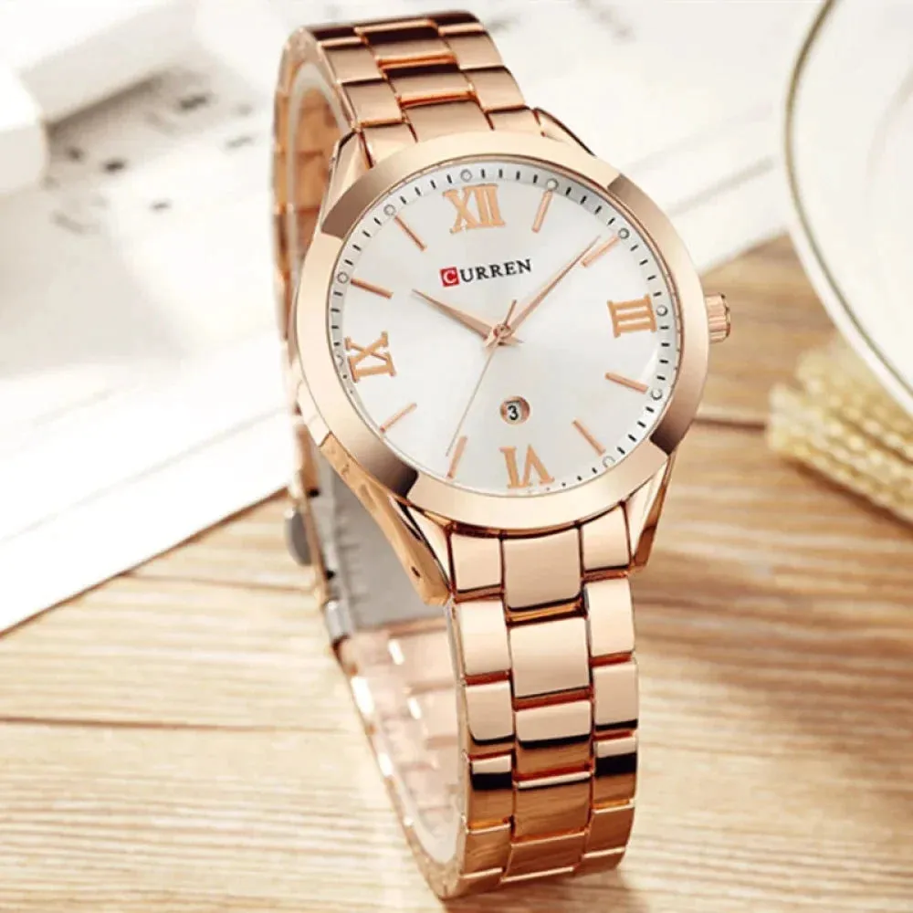 Steel Women's Bracelet Watches Female Clock
