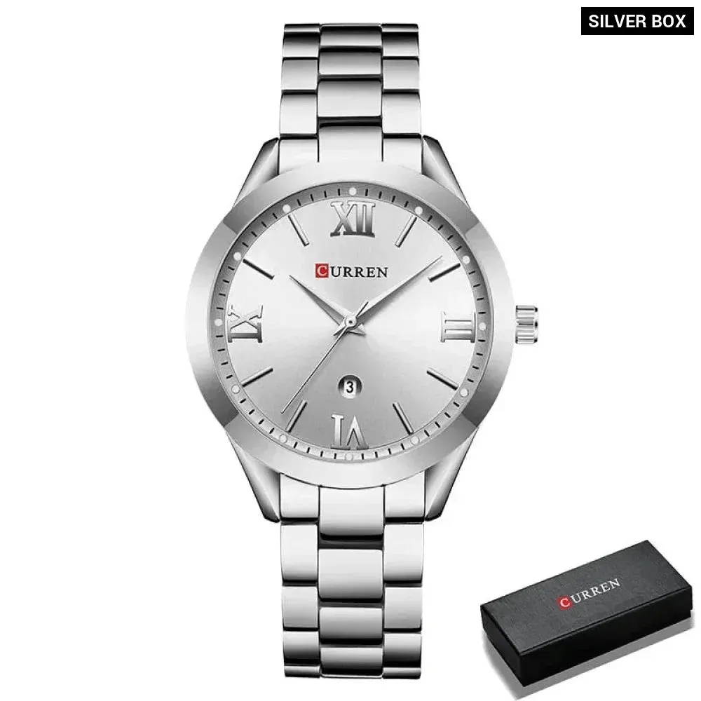 Steel Women's Bracelet Watches Female Clock