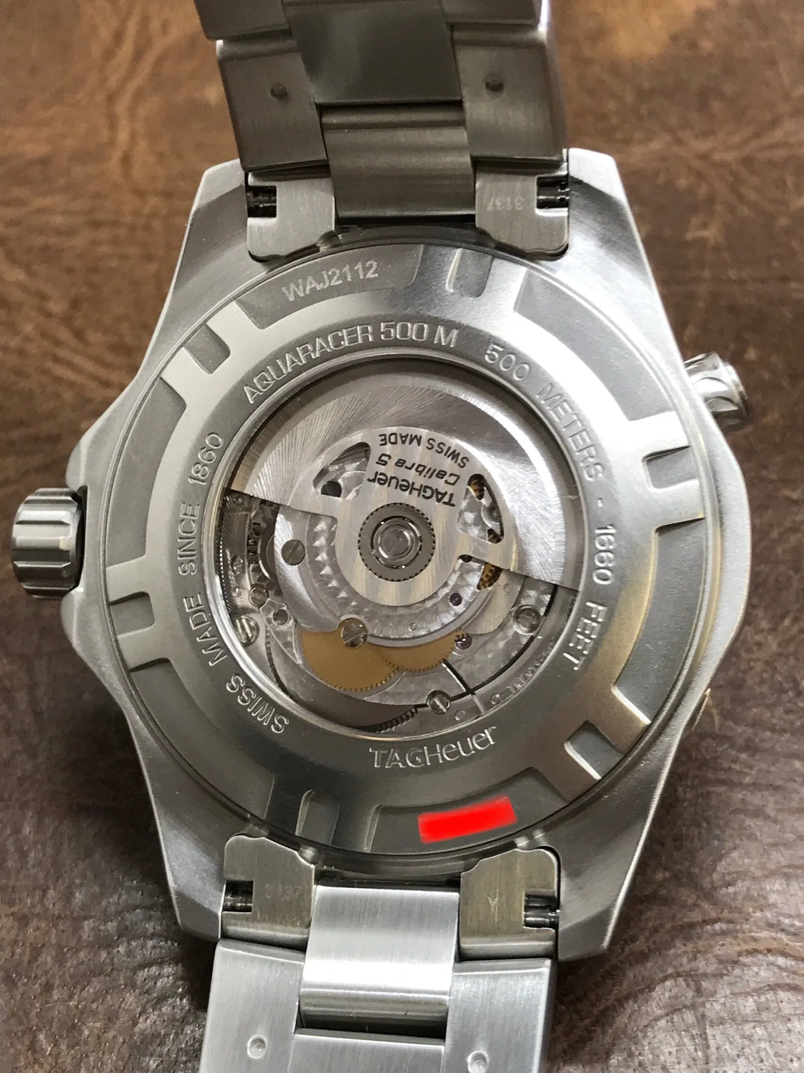 TAG Heuer Aquaracer 500m Calibre 5 WAJ2112 Blue Dial Automatic Men's Watch