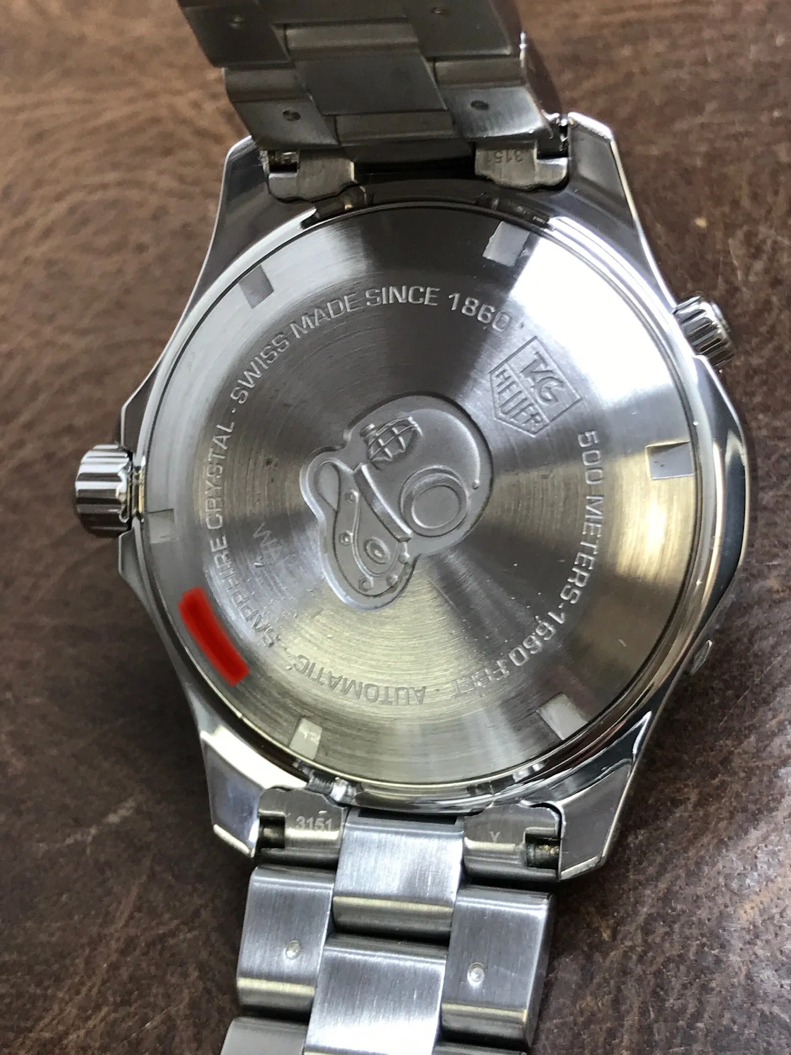 TAG Heuer Aquaracer 500m WAK2111 Blue Dial Automatic Men's Watch
