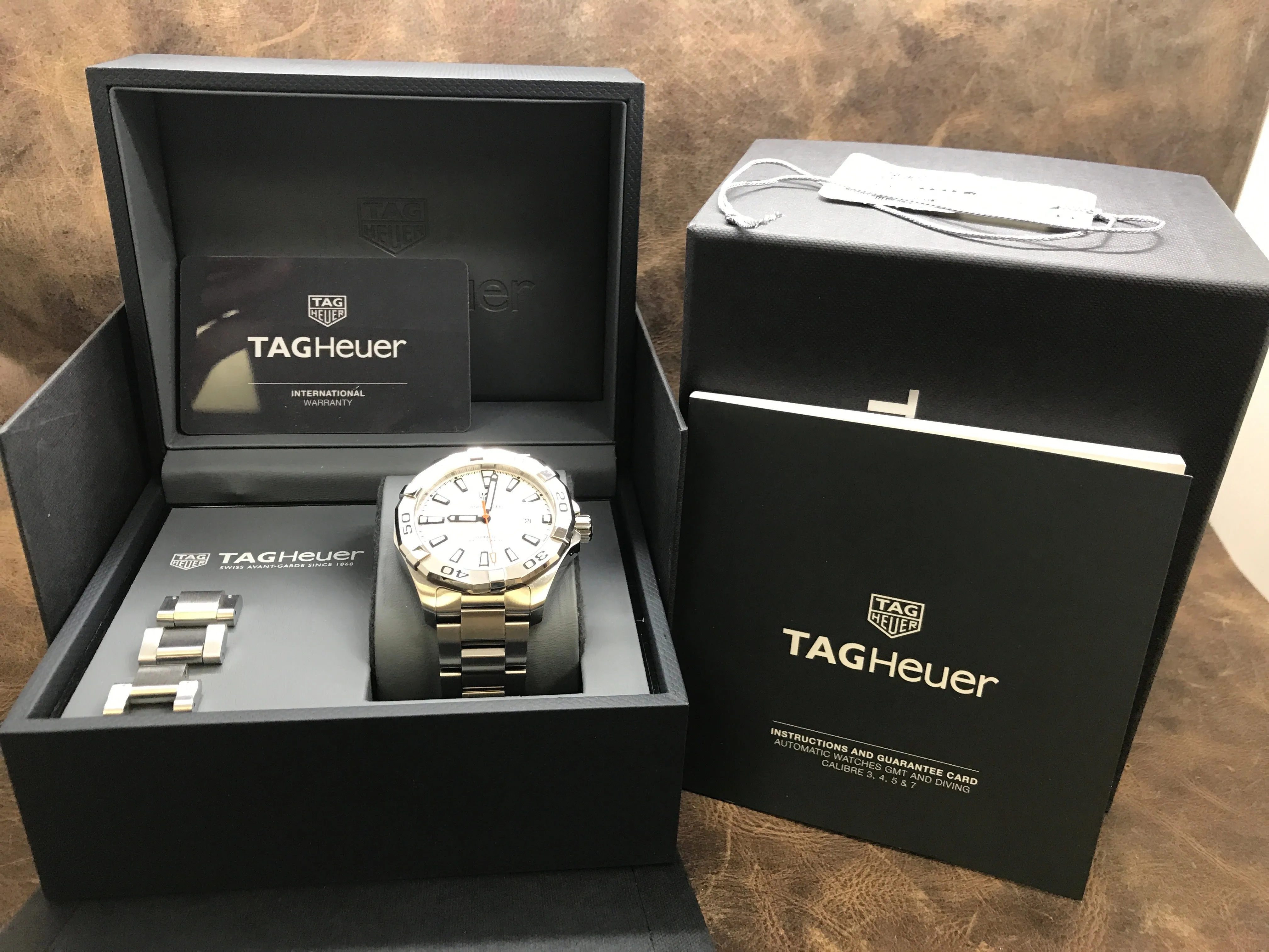 TAG Heuer Aquaracer WAY2013.BA0927 White Dial Automatic Men's Watch