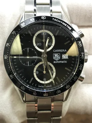TAG Heuer Carrera CV2010-3 Black Dial Automatic  Men's Watch