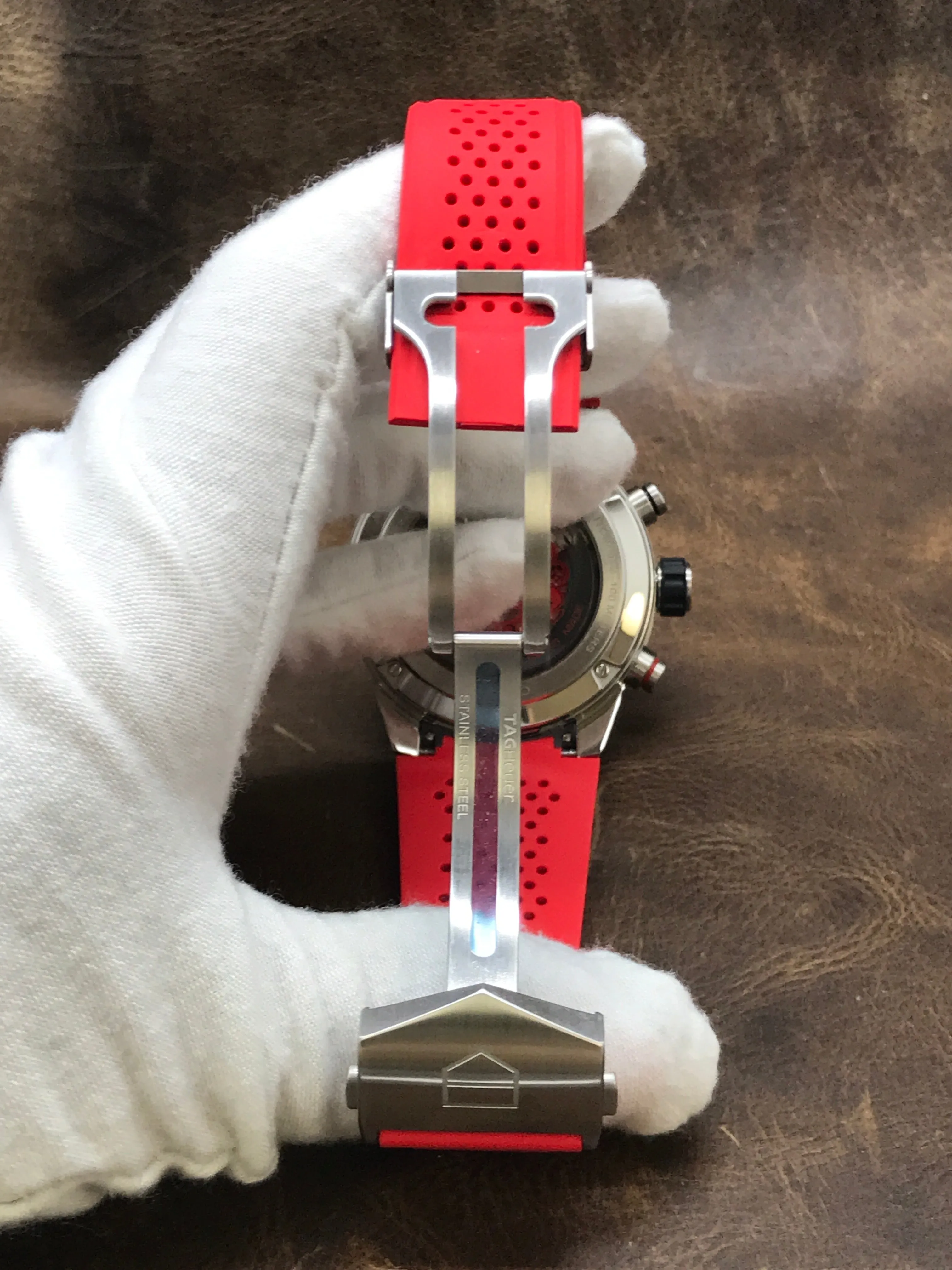 TAG Heuer Carrera Heuer 01 Manchester United CAR201M.FT6156 Grey skeleton Dial Automatic Men's Watch
