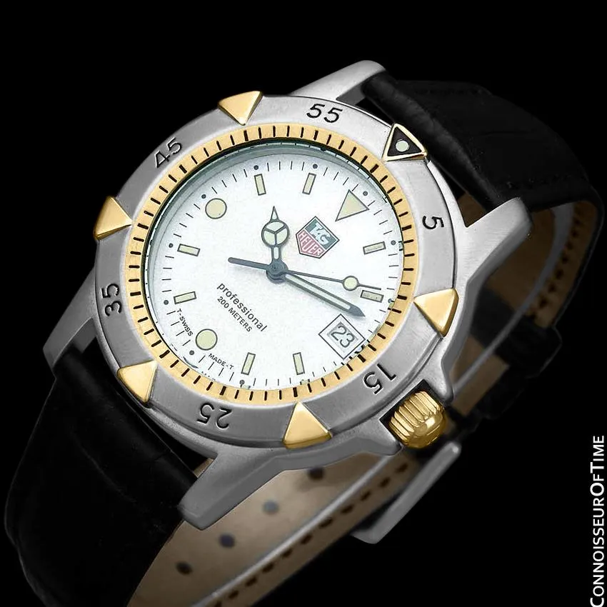 Tag Heuer Professional 1500 Mens Divers Granite Dial Watch - Stainless Steel & 18K Gold Plated