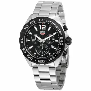 TAG Heuer Quartz Chronograph and Black Bezel Formula 1 Watch