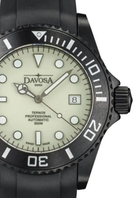 Ternos Professional Auto Megalume Black DLC Diving Watch 16158310 Limited Edition OUTLET