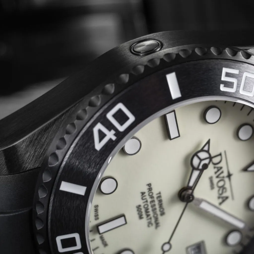 Ternos Professional Auto Megalume Black DLC Diving Watch 16158310 Limited Edition OUTLET