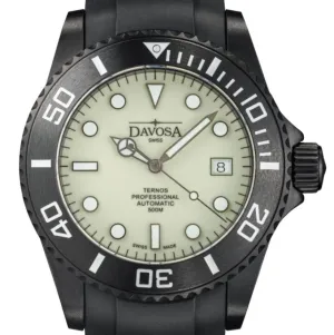 Ternos Professional Auto Megalume Black DLC Diving Watch 16158310 Limited Edition OUTLET