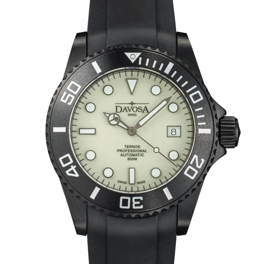 Ternos Professional Auto Megalume Black DLC Diving Watch 16158310 Limited Edition OUTLET