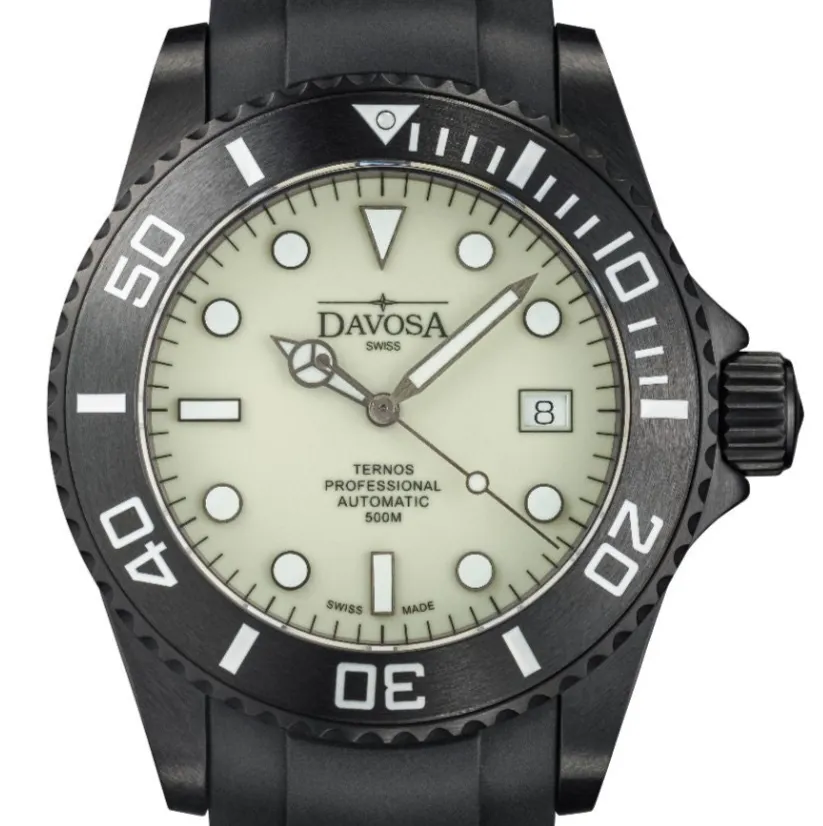 Ternos Professional Auto Megalume Black DLC Diving Watch 16158310 Limited Edition OUTLET