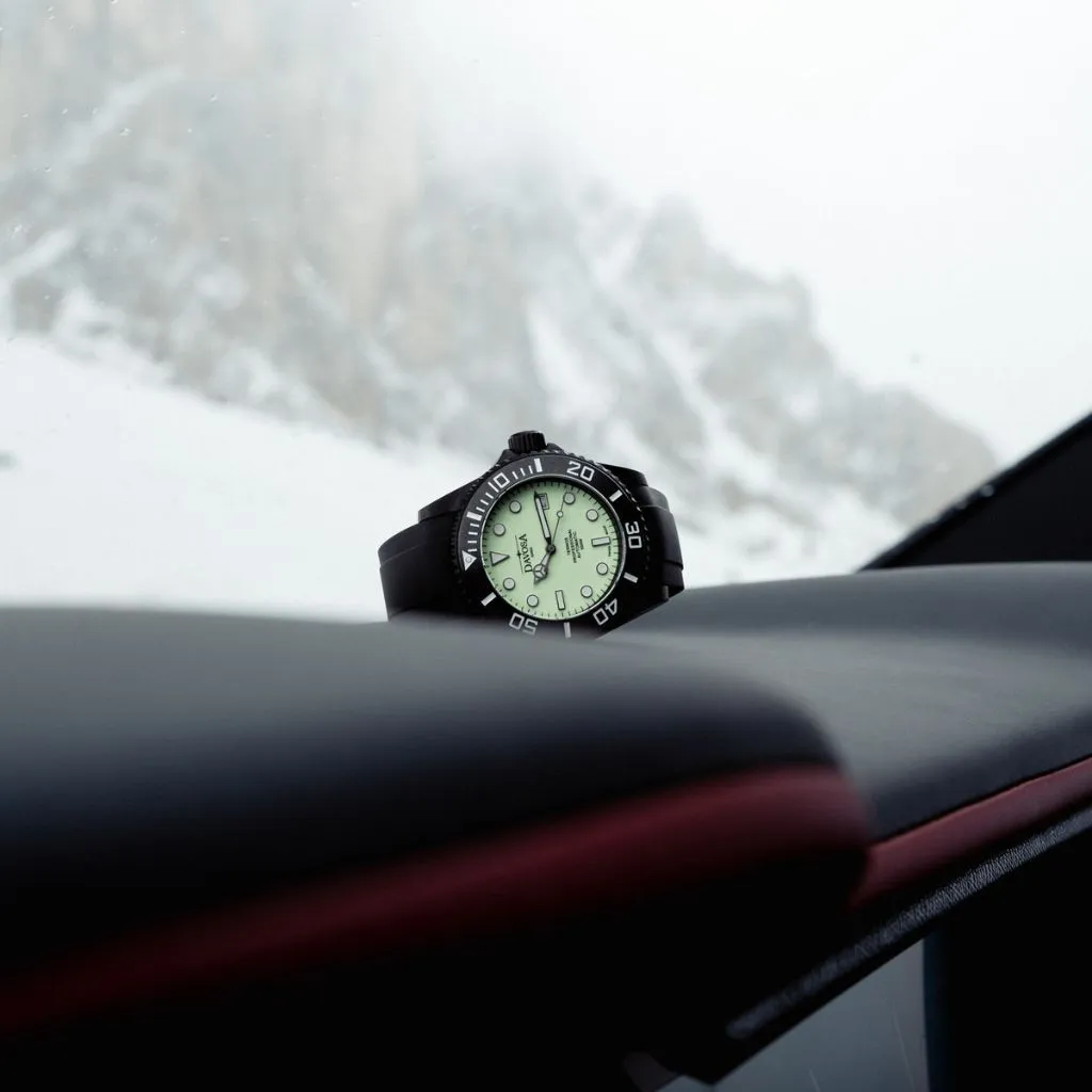 Ternos Professional Auto Megalume Black DLC Diving Watch 16158310 Limited Edition
