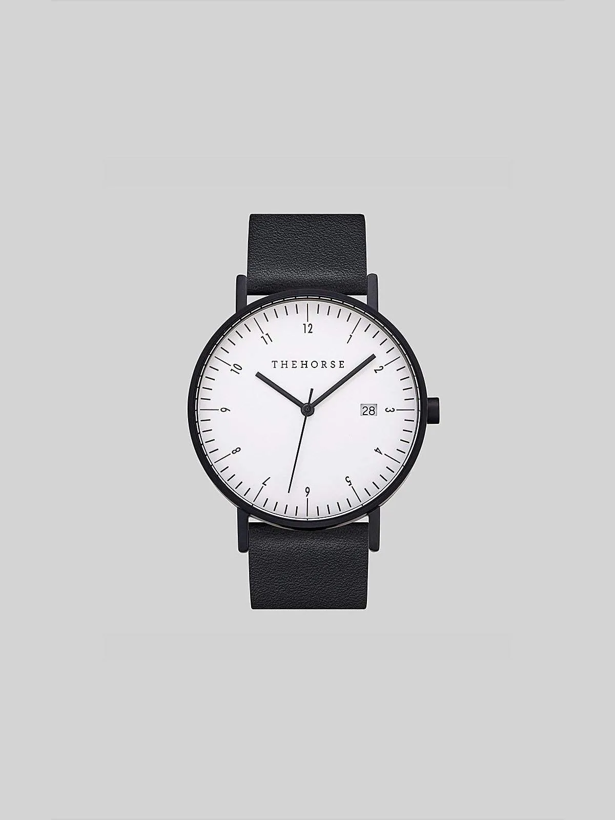 The Horse D-Series Black Black Leather Watch