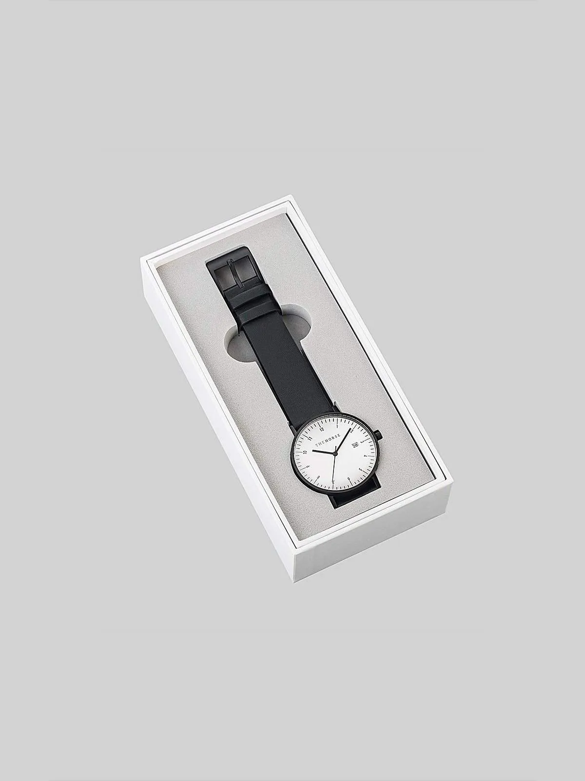 The Horse D-Series Black Black Leather Watch