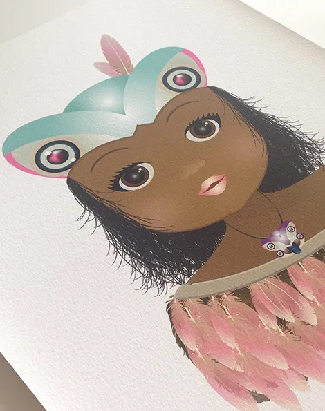 Tikina Girl - Framed