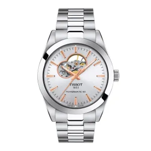 Tissot Gentlemen Powermatic 80 Open Heart Stainless Steel Watch